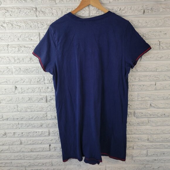 Fourth of July Rene Rofe Womens Pajama Top 2X Plus Nightgown Patriotic BLU18E - Picture 7 of 9